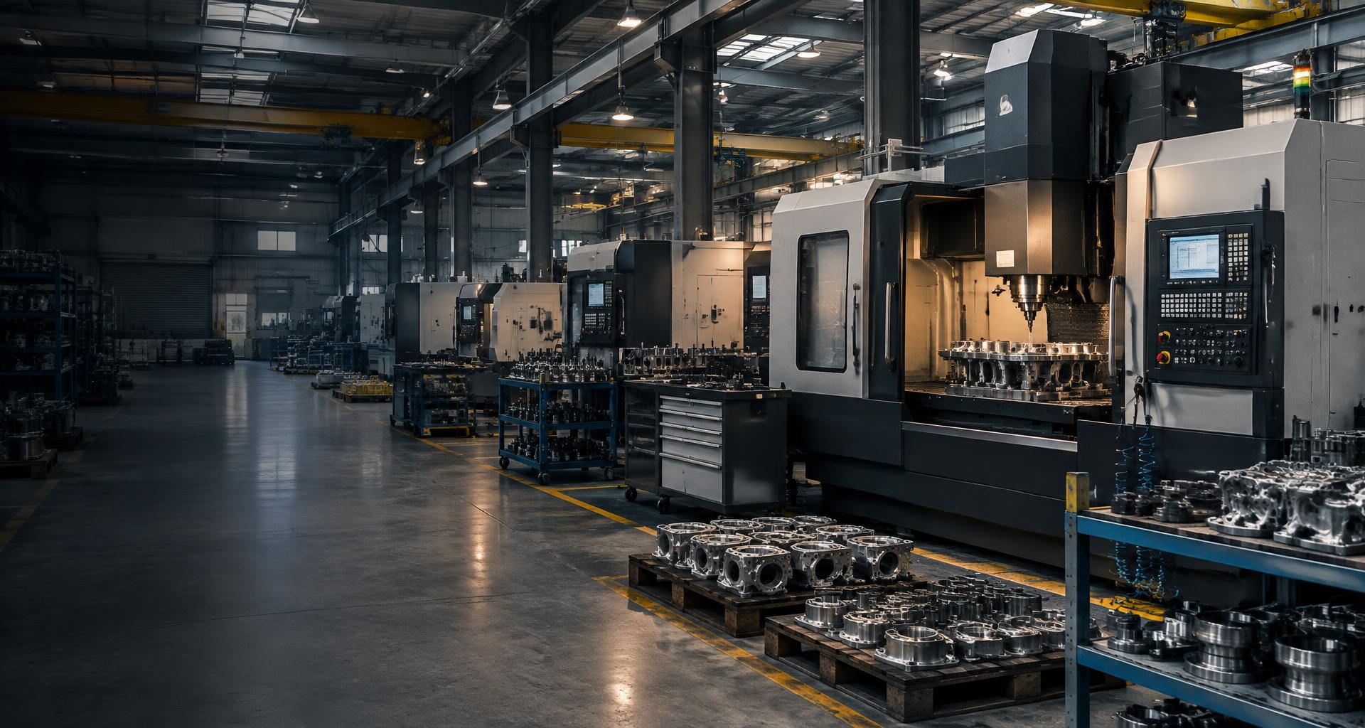 Illustrative automobile component manufacturing workshop